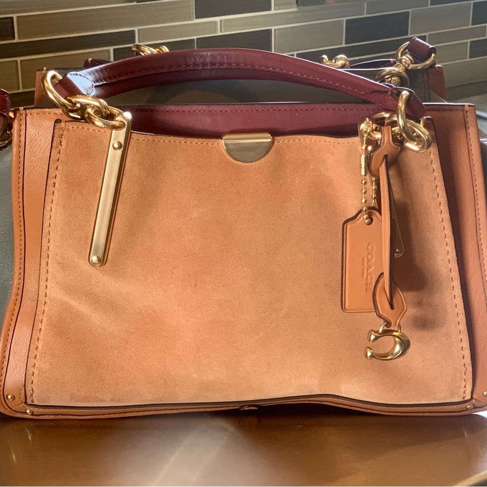 Rare color-block 2008 COACH handbag.